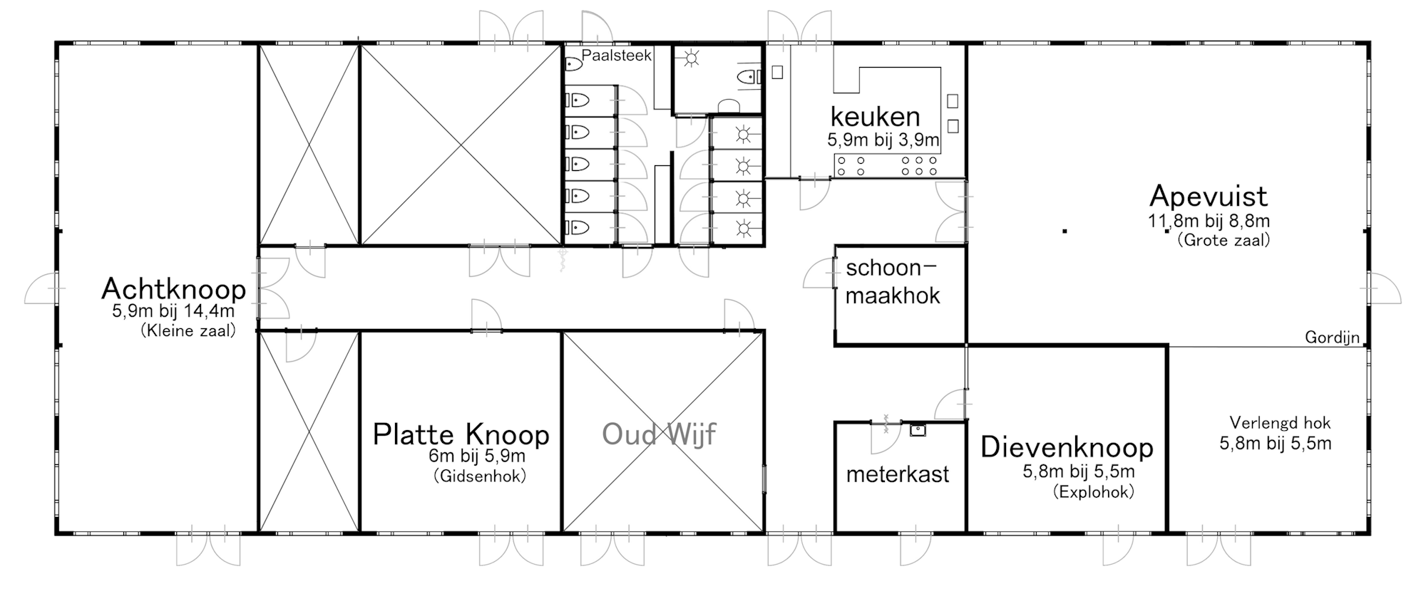 Plattegrond gebouw